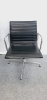 VITRA ALU CHAIR EA 108 in leder (refurbished2e hands) 68454