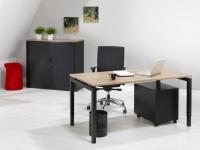 Table de bureau libre Quartet Black 60x80cm