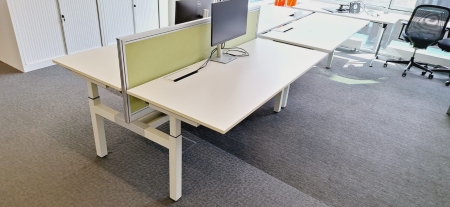 Espace de travail DUO PAMI 1800 x 1700 blanc