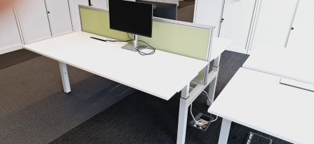 Espace de travail DUO PAMI 1800 x 1700 blanc