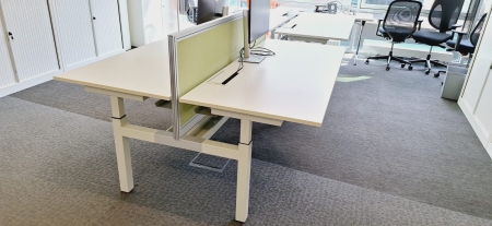 Espace de travail DUO PAMI 1800 x 1700 blanc