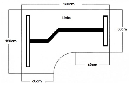 Zit/sta Wing Business elektrisch 180x120 cm