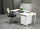 Table de bureau position libre Quartet White 60x80cm