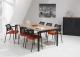 Table de bureau/réunion Quartet Black 200x100cm